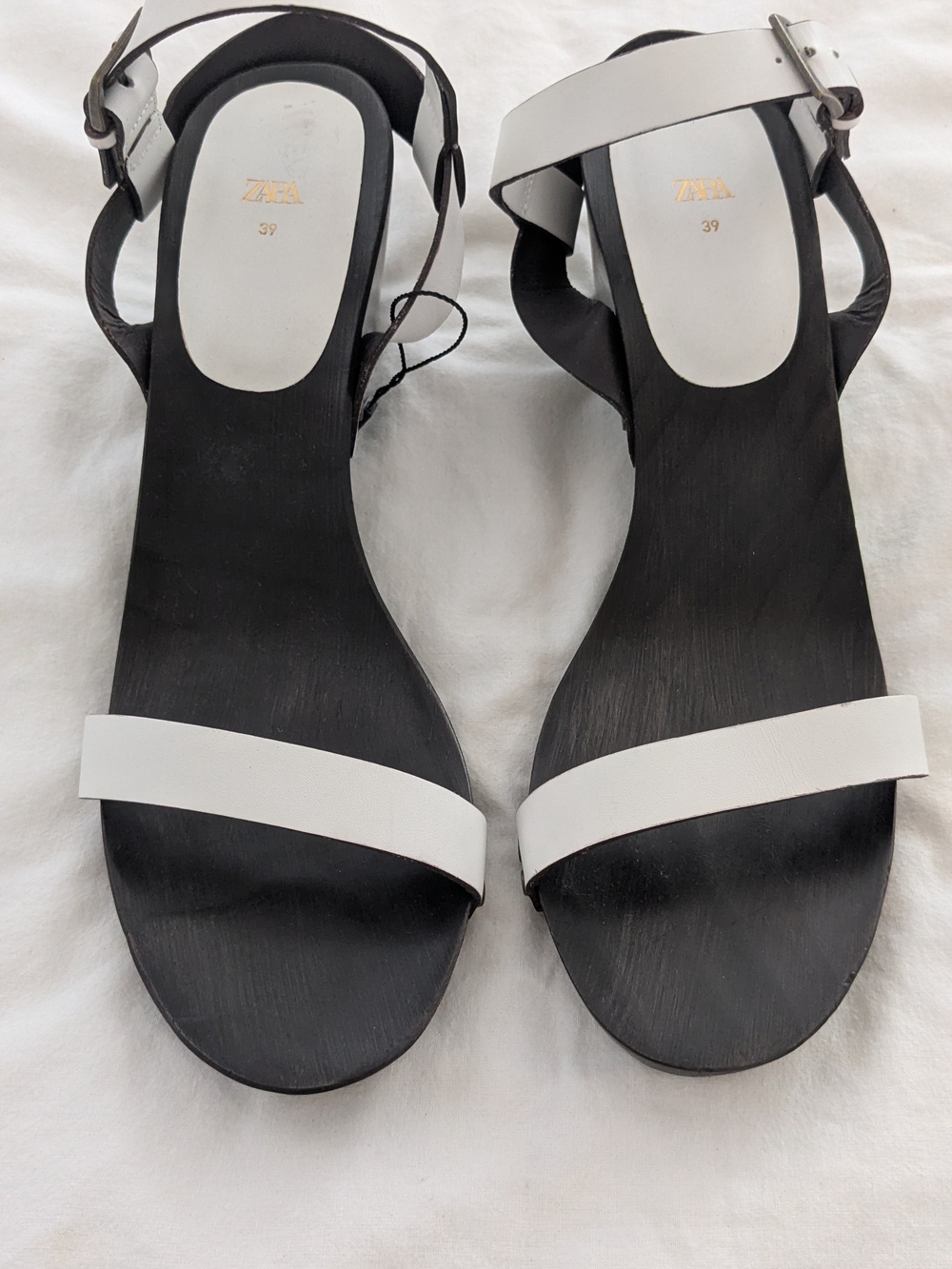 Zara leather Wedge Sandals